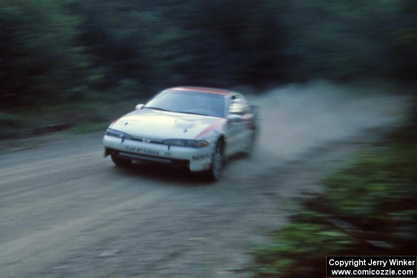 Steve Gingras / Bill Westrick rocket down Parkway Forest Road in their Mitsubishi Eclipse GSX.