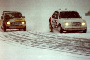 Bill Nelson / Wally Rennick Dodge Omni and Kyle Smith's VW Rabbit