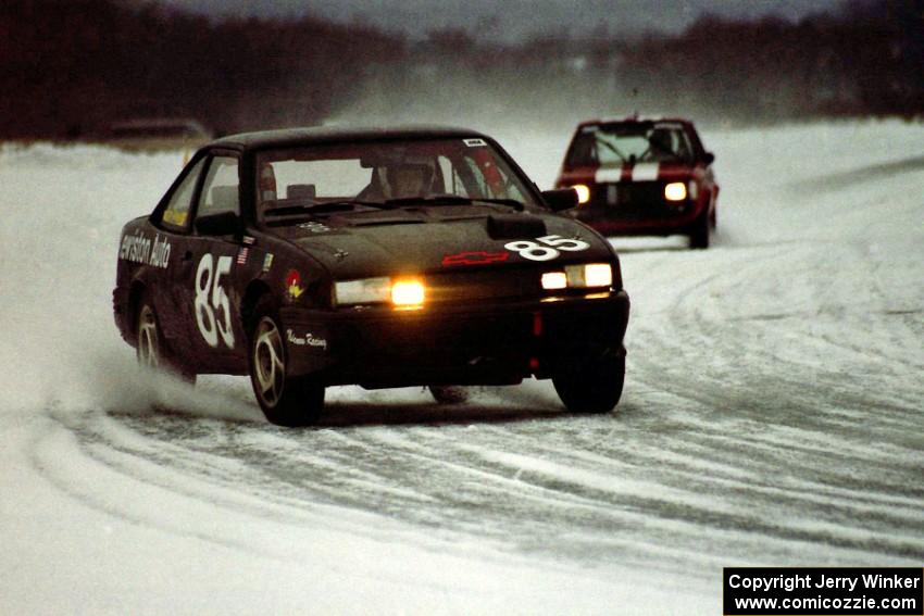 Lyle Nienow / Mark Nienow Chevy Cavalier Z-24 and Mark Utecht / Jay Luehmann Dodge Omni