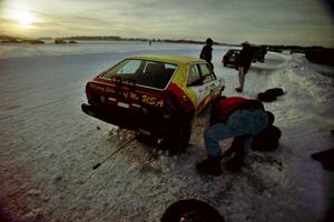 John Kochevar / Jerry Winker VW Scirocco after the race day is over