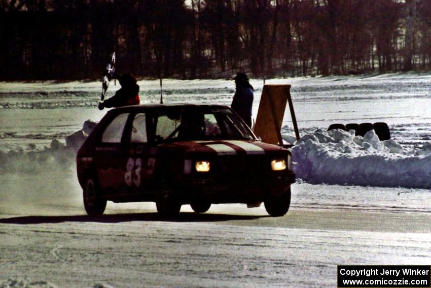 Dave Steen ran the Mark Utecht / Jay Luehmann Dodge Omni in the Solo Sprint race