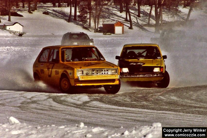 Dave Kapaun / John Hogdal VW Rabbit and Mike Gardner / Jeff Burk VW GTI