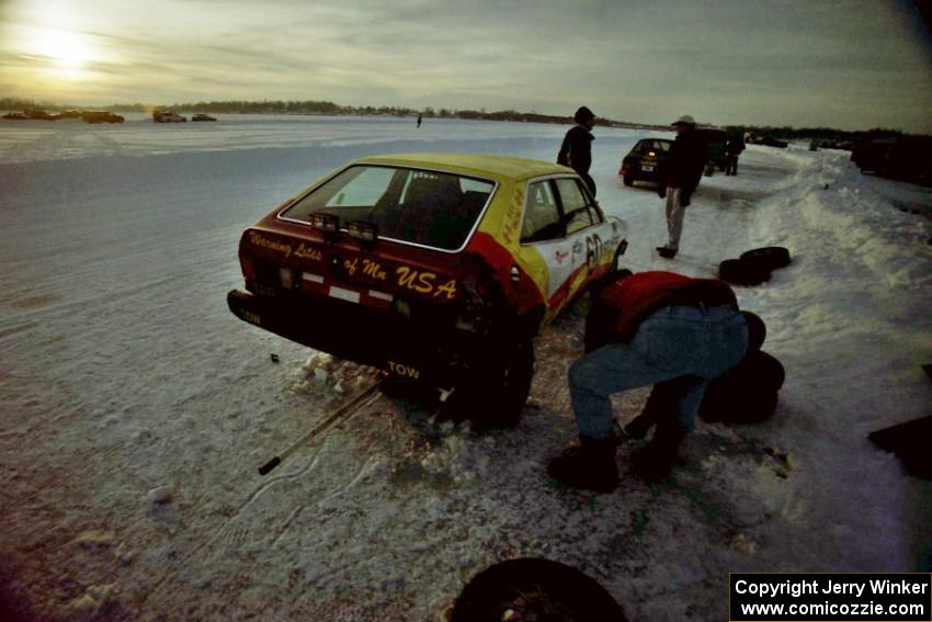 John Kochevar / Jerry Winker VW Scirocco after the race day is over