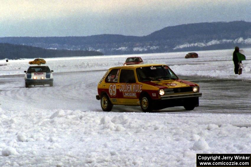 J.B. Gardner's VW Rabbit and Steve Kuehl's Mazda RX-7