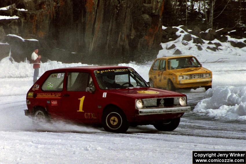 Dave Kapaun / Len Jackson VW Rabbit and John Hogdal's VW Rabbit