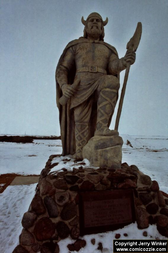 The viking statue in Gimli, MB