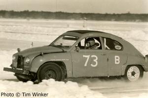 Phil Ethier in Bruce Weinman's SAAB 93F.