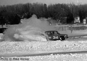 George McLaughlin's Archer Racing Renault R-8 Gordini goes wide into corner 1.