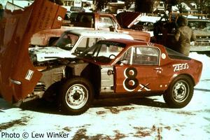 Bob Yougdahl's Capri-powered SAAB Sonett II and Nancy Youngdahl's Mini Cooper.