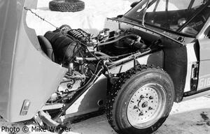 Engine bay of the Tom Jones / John Jones SAAB Sonett III