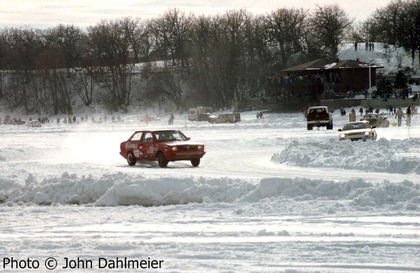 Don Coatsworth / Bob Coatsworth VW Fox about to be passed by one of the factory Honda team cars