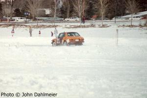 Dan Burhans / Cliff Ebben SAAB 99 into turn two.