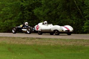 ???'s Lotus 11 and ???'s ??? Formula Vee ran in the Vintage Race