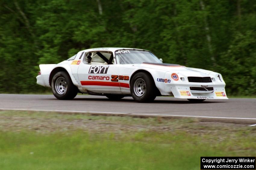 Dave Andryski's Chevy IROC Camaro ran in the Vintage Race