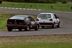 Mike Brown's ITA VW GTI and Bill Collins' ITA Honda CRX Si