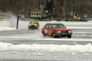 John Zmuda's Dodge Omni and the Brian Lange / Justin Lange VW Fox