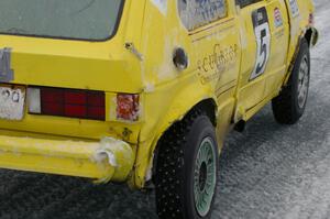 Dave Kapaun / Chris Wilke VW Rabbit was showing some damage after the race