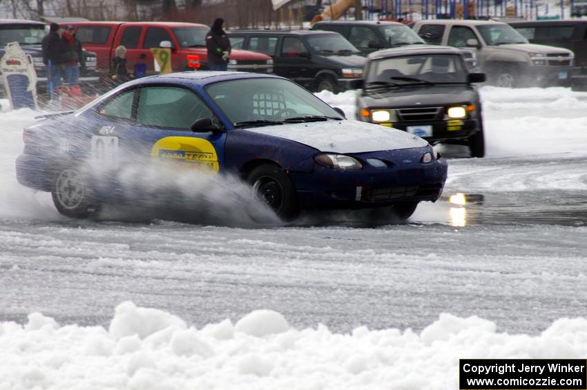 Mike Rappa / Don Coatsworth Ford Escort ZX2 and Dan Burhans, Sr. / Dan Burhans II SAAB 900