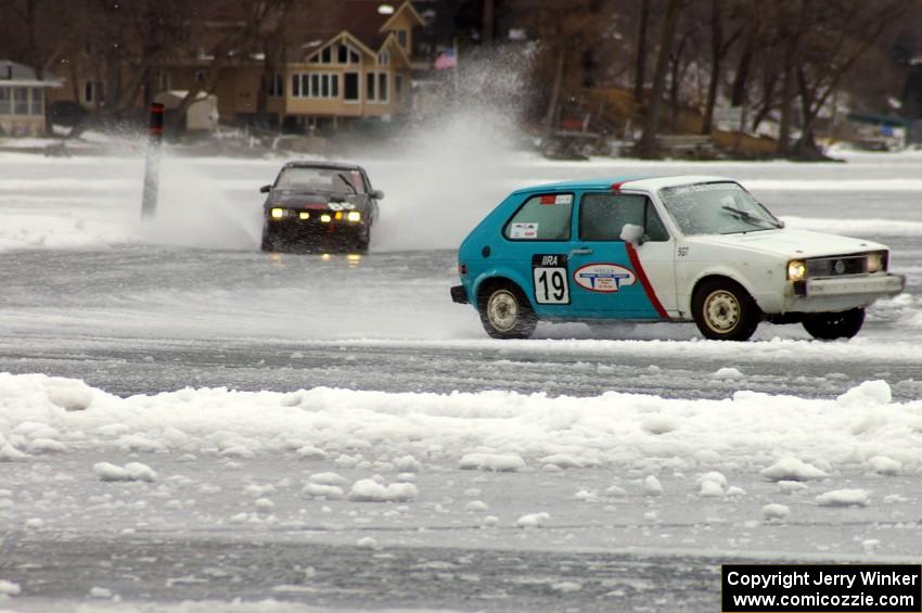 Mike Ehleringer / Dick Nordby / Bill Nelson VW Rabbit and Lyle Nienow / Mark Nienow Chevy Cavalier Z-24