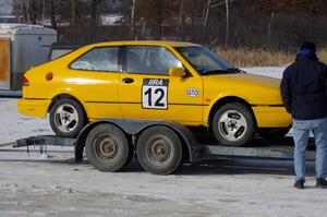 Dan Burhans, Sr. / Tony Burhans SAAB 9-3 was a DNS and went onto the trailer before the start