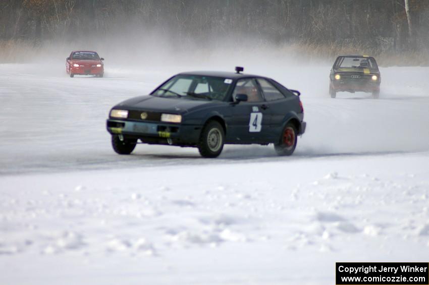 Brian Lange / Pete Forrey VW Corrado, Brian Lange / Pete Forrey VW Fox and Ted Mix / Geoff Mayo Ford Escort ZX2