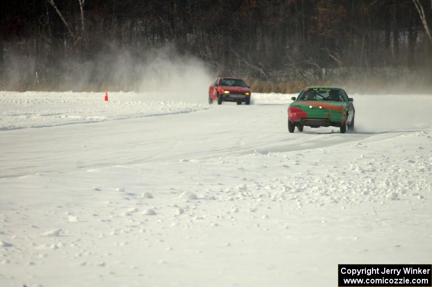 Don Hupe / Marco Martinez / Steve Kuehl Mazda RX-7 and Kevin Beck / Brent Carlson / Mark Holden Plymouth Sundance