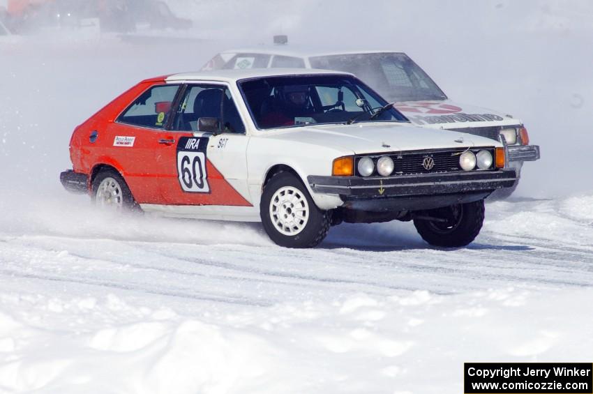 John Kochevar / Ron Verhaagen, Sr. VW Scirocco is chased by the Dave Kapaun Dodge Omni