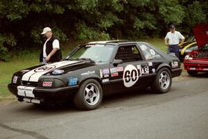 Harvey West's American Sedan Ford Mustang LX waiting for the scales