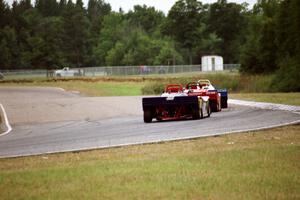 Jeff Beck's, ???'s and Scott Goolsbey's Spec Racer Fords through turn 6