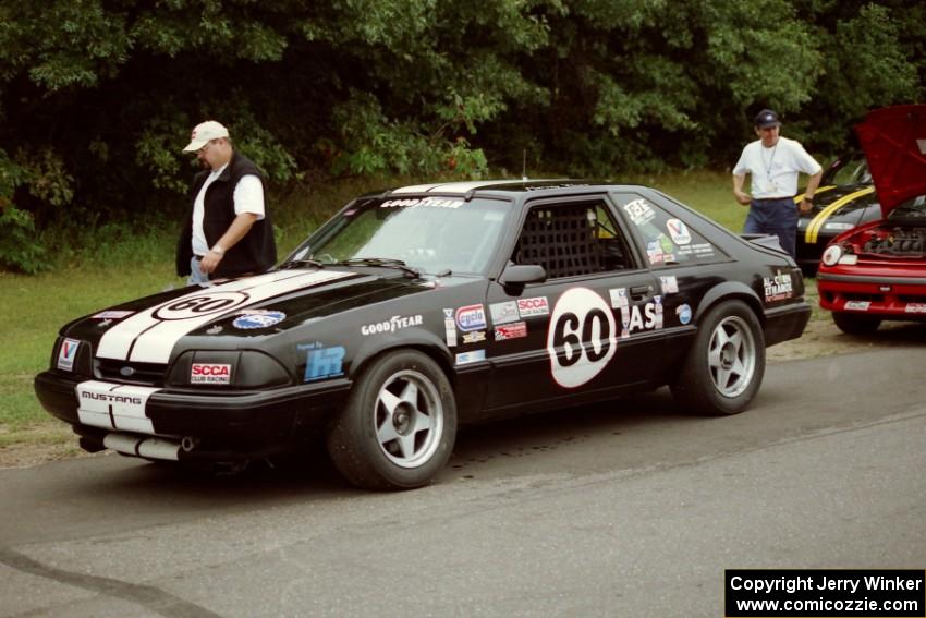 Harvey West's American Sedan Ford Mustang LX waiting for the scales