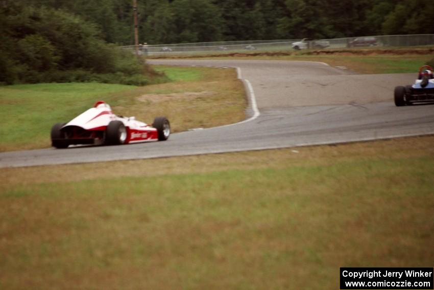 Steve Jondal's ??? chases Dave Greening's ??? in the Formula 500 battle