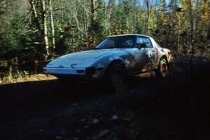 Craig Kazmierczak / Diane Sargent near the end of Menge Creek 1 in their Mazda RX-7.