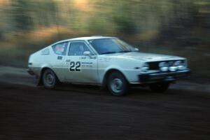 Chris Czyzio / Eric Carlson leave the start of Menge Creek 2 in their Plymouth Arrow.