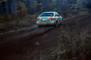 Jay Kowalik / Jeff Wheeler exit the first corner of Menge Creek 2 in their Honda Civic.