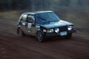 Aaron Hatz / Brendan Higgins at speed in their VW GTI on Menge Creek 2.