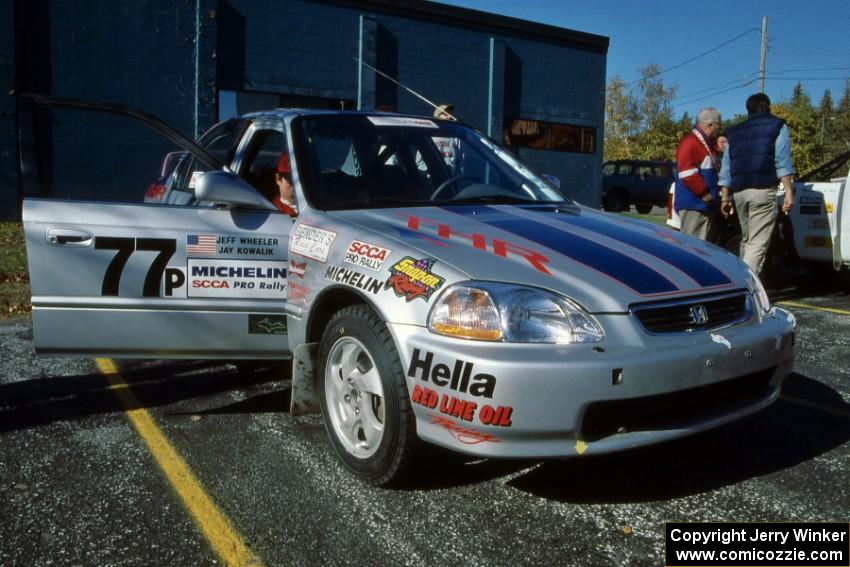 Jay Kowalik / Jeff Wheeler in their brand new Honda Civic at parc expose.