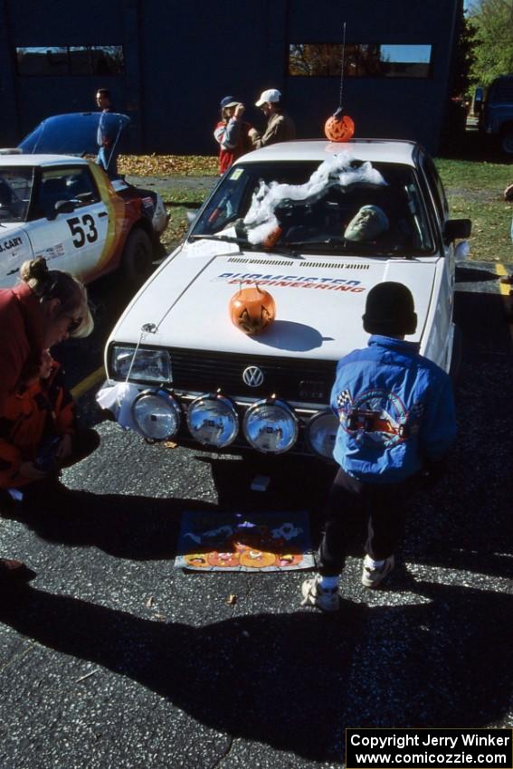 The festive Art Burmeister / Eric Burmeister VW GTI at parc expose.