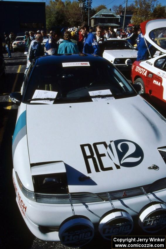 The Mike Hurst / Rob Bohn Mitsubishi Eclipse at parc expose in Hancock.