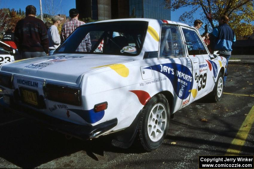 The Mike Whitman / Dave White Datsun 510 at parc expose in Hancock.