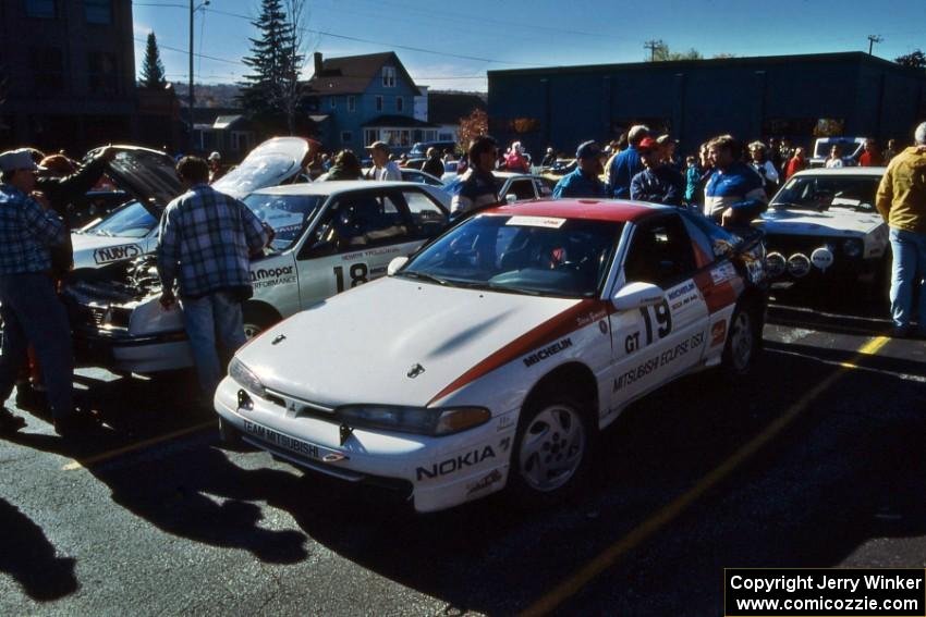 The Steve Gingras / Bill Westrick Mitsubishi Eclipse on display at parc expose.