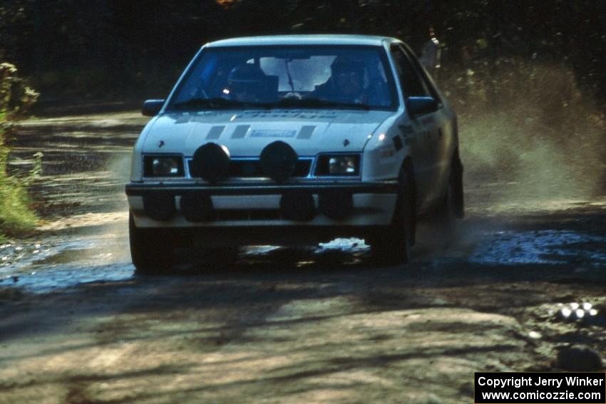 The Henry Krolikowski / Cindy Krolikowski Dodge Shadow at speed on Menge Creek 1.