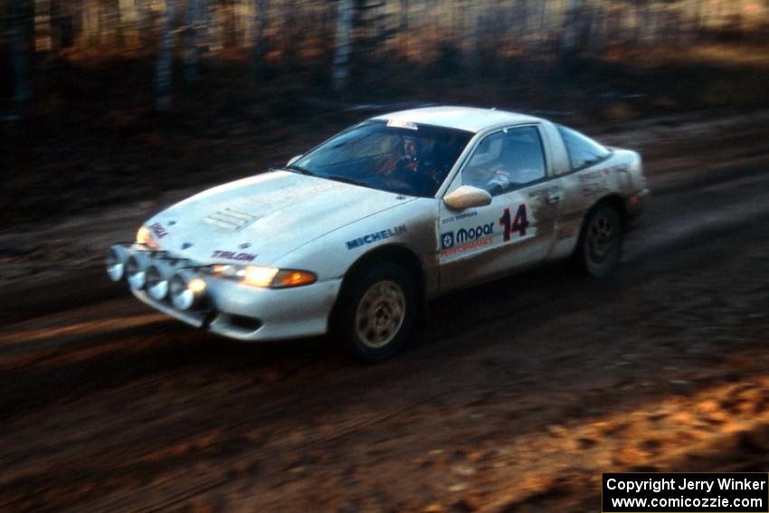 Doug Shepherd / Pete Gladysz just after leaving the start of Menge Creek 2 in their Eagle Talon.