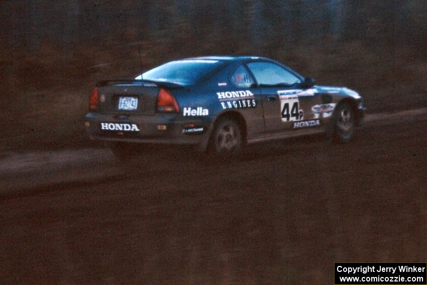 Jim Anderson / Tad Ohtake ran production class together in Jim's Honda Prelude VTEC seen leaving Menge Creek 2.