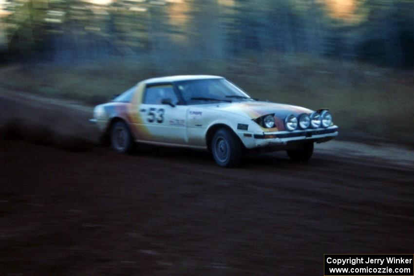 Brent Cary / Frank Pope ran the divisional event in conjunction with LSPR in their Mazda RX-7, seen here on Menge Creek 2.