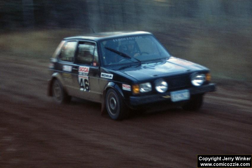 Aaron Hatz / Brendan Higgins at speed in their VW GTI on Menge Creek 2.