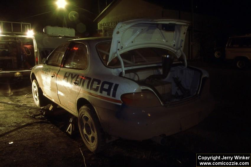 The Paul Choinere / John Buffum Hyundai Elantra at Kenton service(3).