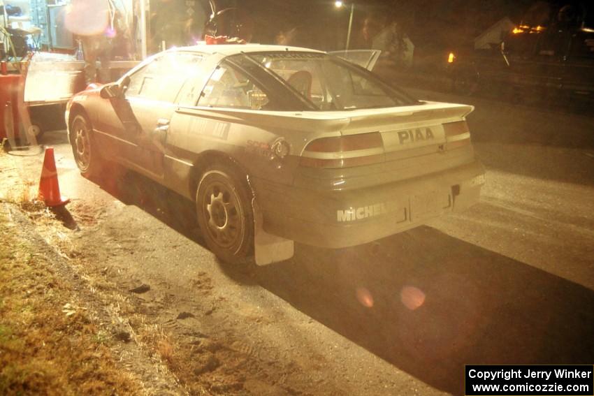 The Carl Redner / Lynn Dillon Mitsubishi Eclipse gets serviced in Kenton(2).