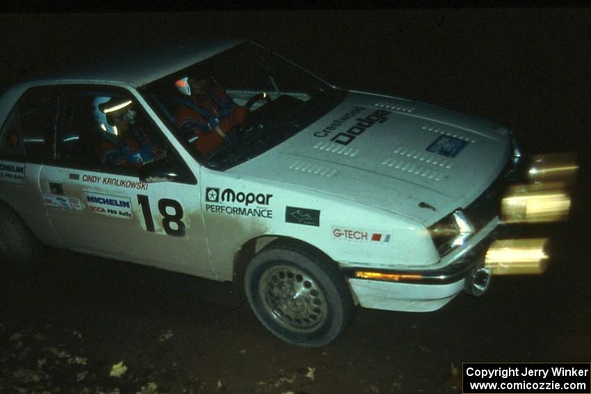 Henry Krolikowski / Cindy Krolikowski were fourth overall, and Group 5 winners, in their Dodge Shadow.