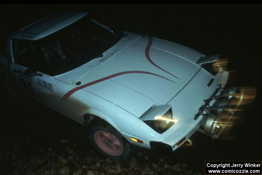 Craig Kazmierczak / Diane Sargent were 16th overall, fourth in Open class, in their Mazda RX-7.