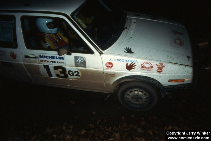 Wayne Prochaska / Annette Prochaska were 15th overall, and second in Group 2, in their VW Golf.